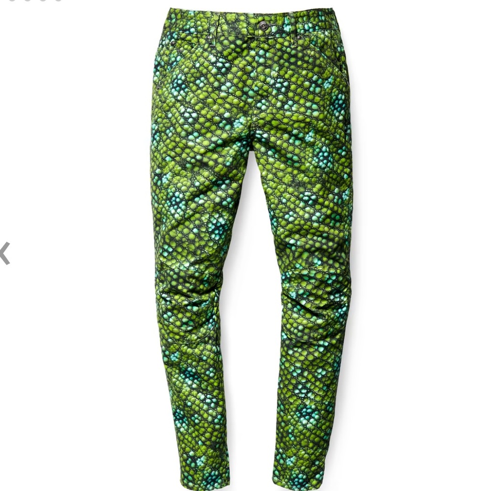 🆕 G-STAR ELWOOD Green Iguana Pants